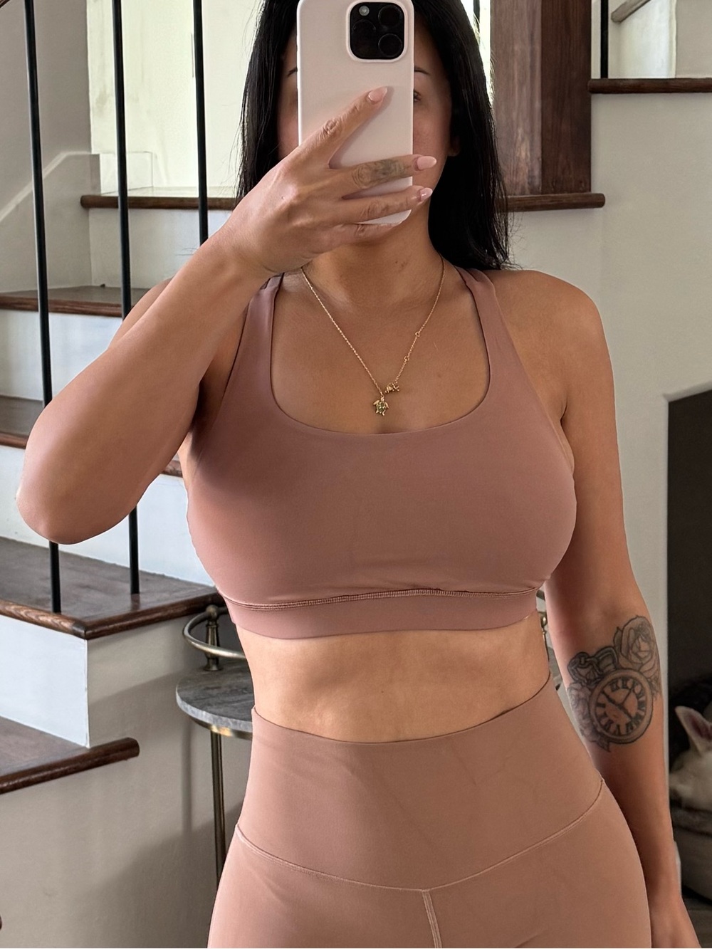 lululemon Energy Bra *Medium Support B-D Cups, Dusty Clay, size 6